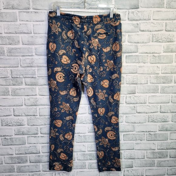 Anthropologie Saturday Sunday S Sophia Floral Paisley Jogger Lounge Pants Comfy - Picture 4 of 7